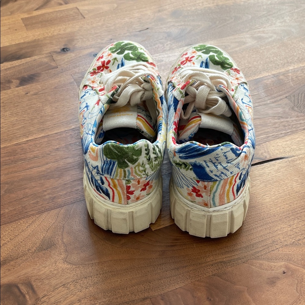 Farm Rio's Copacabana Chunky Platform Sneakers Shoes Lace up - Picture 5 of 9